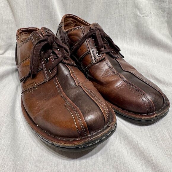 Clarks Other - EUC Clarks Brown Touareg Bicycle Toe Lace Up SN 70892 Shoe Men's Size US 11M